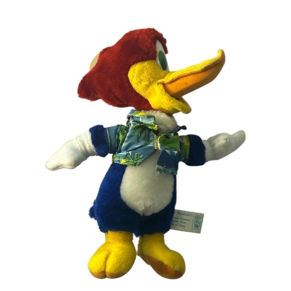 Woody Woodpecker Plush 2001‎ Walter Lantz Hawaiian Shirt Rare